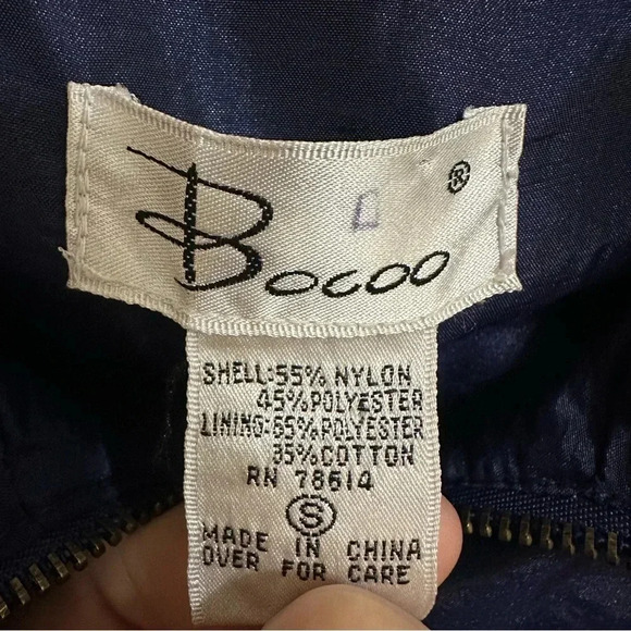 VTG Bocoo Windbreaker Size Small lined with cotton blend - Picture 4 of 11